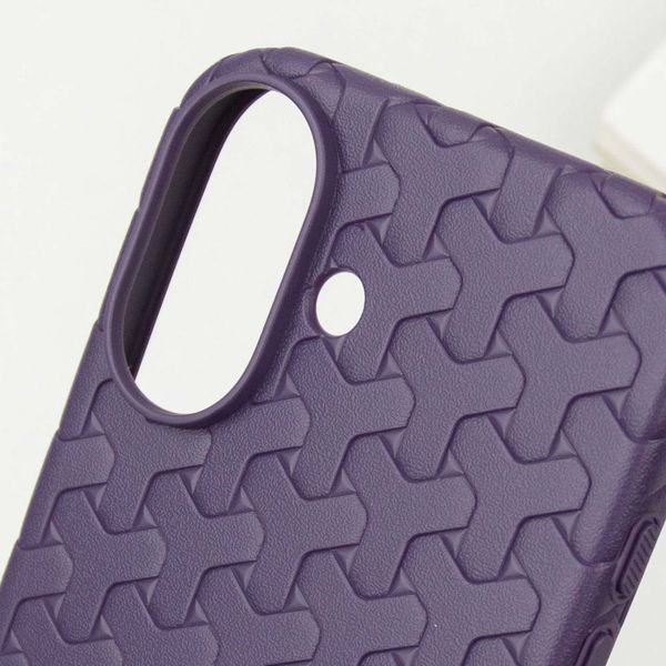 Чехол TPU Weaving для iPhone 16 (6.1") Purple 555-00324 фото