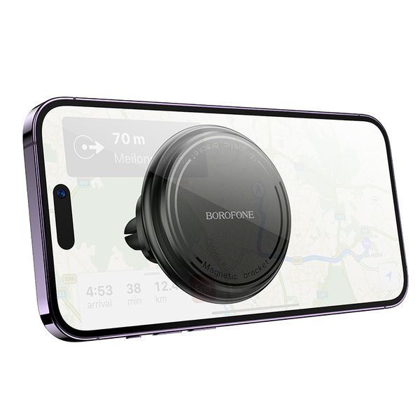 Автотримач для телефона BOROFONE BH135 Parker ring magnetic car holder (air outlet) 6941991121401 фото