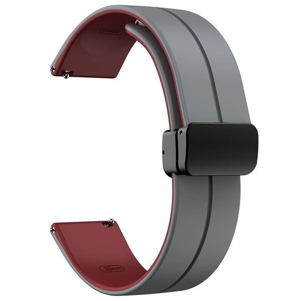 Силиконовый ремешок Classy для Smart Watch 20mm Grey / Plum 212-01470 фото