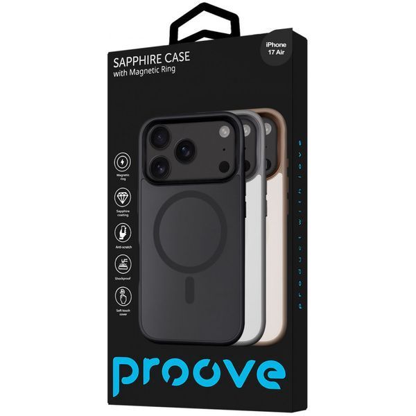 Чохол Proove Sapphire Case with Magnetic Ring iPhone 17 Air Desert Titanium 656-05127 фото