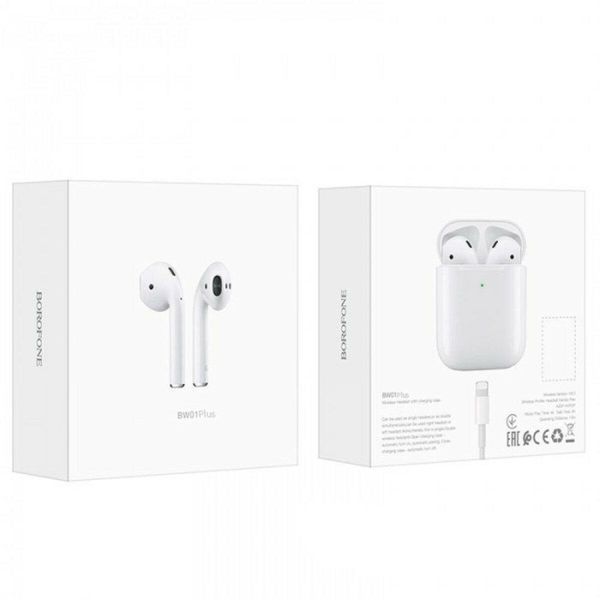 Навушники BOROFONE BW01 Plus True wireless BT headset White 656-00876 фото