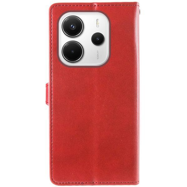 Шкіряний чохол-книжка GETMAN Gallant (PU) для Xiaomi Redmi Note 14 4G (Europe version) Red 777-06190 фото