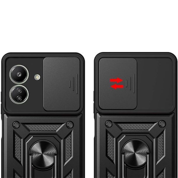 Ударостійкий чохол Camshield Serge Ring для Xiaomi Redmi 13C / Poco C65 Black 777-04455 фото