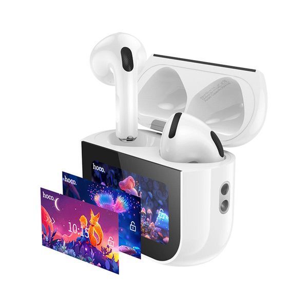 Бездротові навушники HOCO EW82 Sparkle true wireless touch screen BT headset White 656-03907 фото