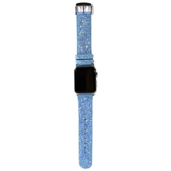 Ремінець Bling World Rock Diamond для Apple Watch 38/40/41/42mm(ser.10) Лазурный 212-01370 фото