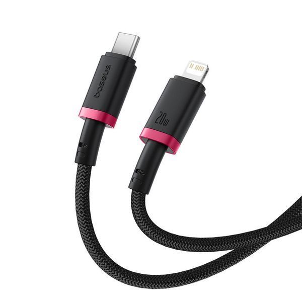 Кабель Baseus Dura Series Fast Charging Cable Type-C to iP 20W 2m Red+Black P10377800U01-03 фото