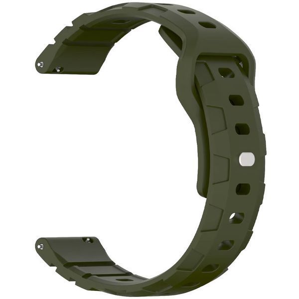 Силіконовий ремінець Defense для Smart Watch 22mm Dark Olive 212-01722 фото