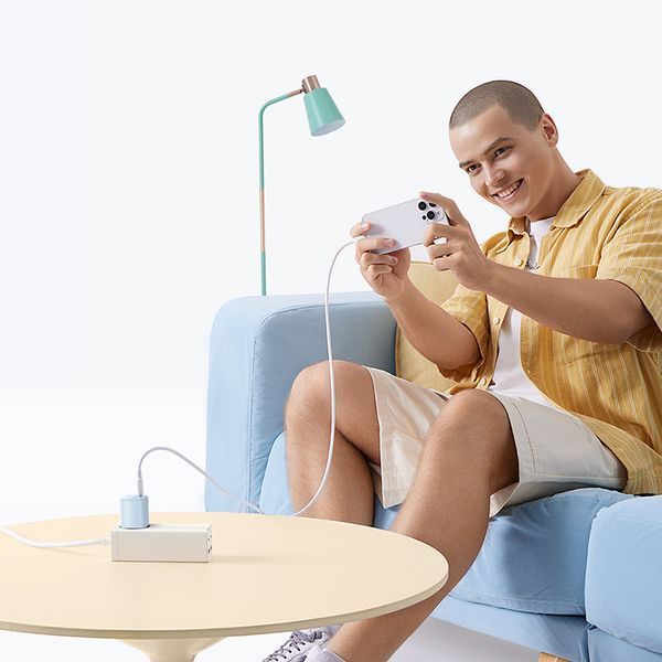 Мережевий зарядний пристрій Baseus PicoGo GaN Fast Charger 1C 45W EU Galaxy Blue P10176800313-00 фото