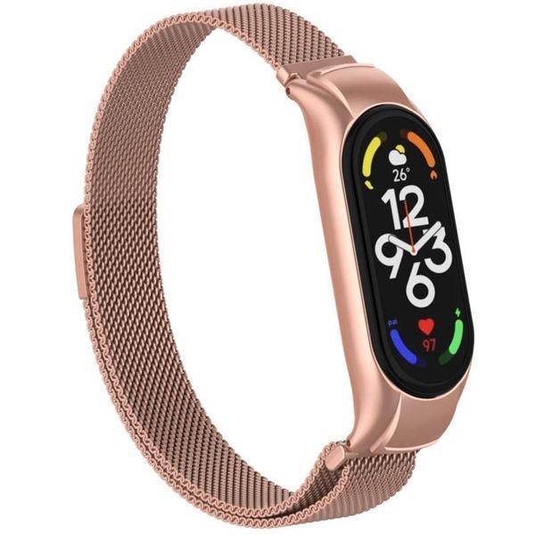 Ремінець Milanese Loop Design для Xiaomi Mi Band 3/4 Rose Pink 212-01216 фото