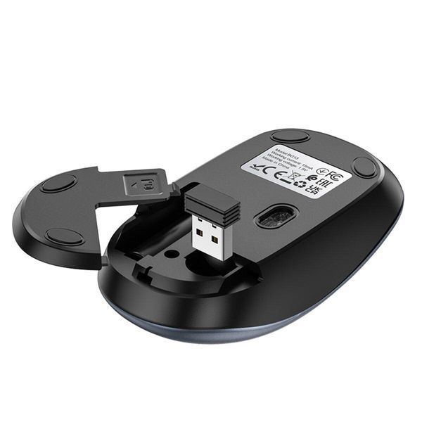 Манипулятор мышь BOROFONE BG13 Winner 2.4G business wireless mouse Black Metal Gray 656-03237 фото