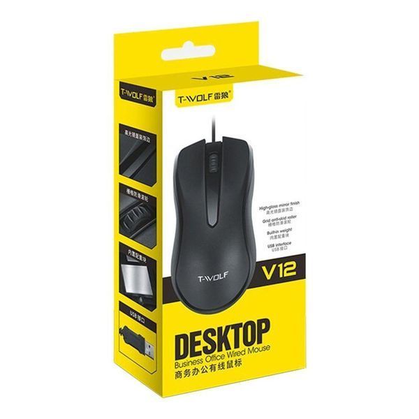 USB Мышь TWolf V12 Черный 656-02706 фото