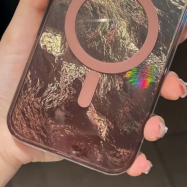 Чохол TPU Shiny Mountain (MagFit) для Apple iPhone 16e\17e (6.1") Chocolate 555-02858 фото