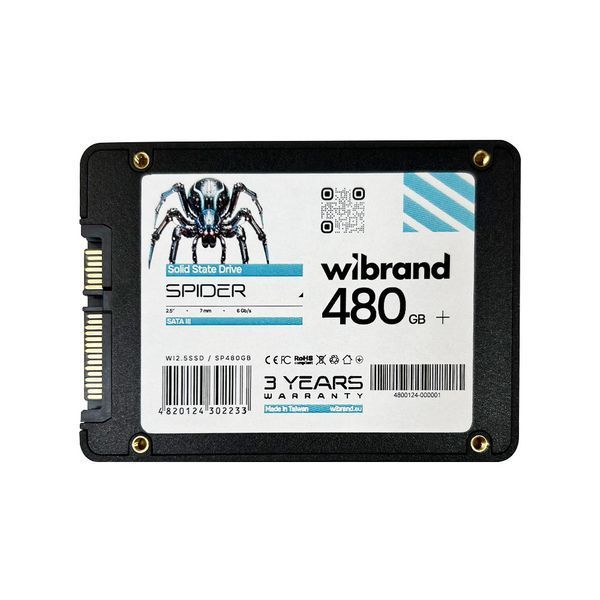Накопитель SSD Wibrand Spider 480GB 2.5" 7mm SATAIII Bulk WI2.5SSD/SP480GB фото