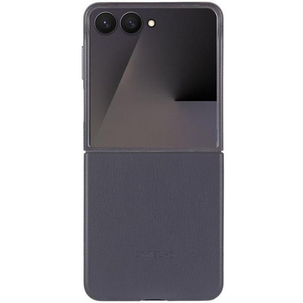 Кожаный чехол Leather Case для Samsung Galaxy Z Flip7 Dark Gray 777-07980 фото