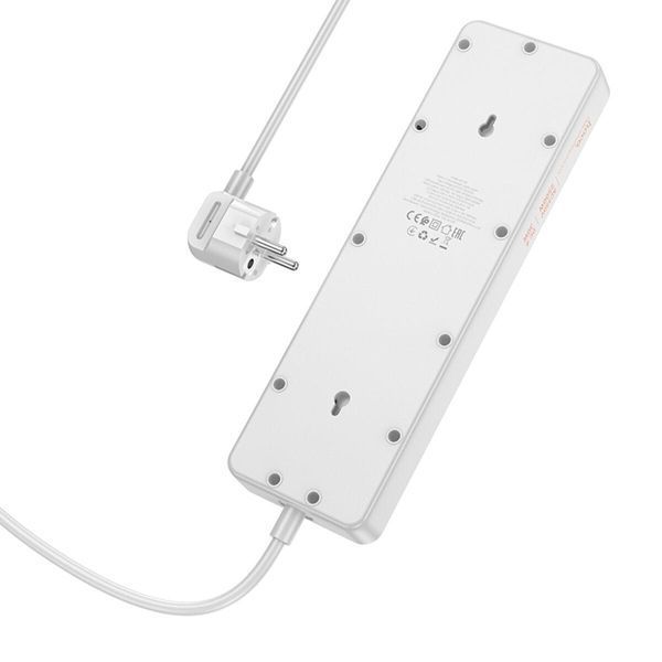 Сетевой удлинитель HOCO AC14A Rico 5-position socket(PD30W/1C3A) White 656-03190 фото
