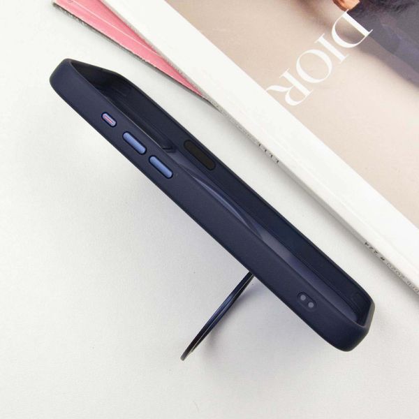 Чехол TPU+PC Metal Buttons with MagSafe Colorful HQ Ring для iPhone 15 Pro (6.1") Dark Blue 555-00640 фото