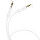 Аудиокабель BOROFONE BL16 3.5mm male to 3.5mm male, PVC, 1m, White 6974443389173 фото 3
