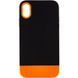 Чохол TPU+PC Bichromatic для Apple iPhone X / XS (5.8") Black / Orange 555-03890 фото 1