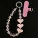 Ремінець-браслет Crystal Lanyard Love для телефону Pink 555-04440 фото 1
