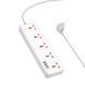 Сетевой удлинитель HOCO AC14A Rico 5-position socket(PD30W/1C3A) White 656-03190 фото 3