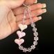Ремінець-браслет Crystal Lanyard Love для телефону Pink 555-04440 фото 3