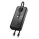 Зовнішній акумулятор HOCO J132A Sabio 22.5W+PD20W fully compatible power bank with 3 cables(20000mAh) Black 6942007632591 фото 1