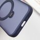 Чехол TPU+PC Metal Buttons with MagSafe Colorful HQ Ring для iPhone 15 Pro (6.1") Dark Blue 555-00640 фото 8