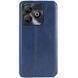 Шкіряний чохол-книжка GETMAN Cubic для ZTE Blade A75 4G Синій 555-01609 фото 4