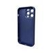 Чохол для смартфона AG Glass Matt Frame Color для iPhone 14 Pro Max Navy Blue 666-00628 фото 2