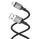 Кабель BOROFONE BX83 Micro Famous silicone charging data cable Black 6974443386387 фото 3