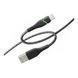 Кабель USB Ridea RC-RL15 RGB Light Type-C 3A 1.2m Чорний 209-00347 фото 1