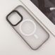 TPU+PC чохол Blueo Skin Friendly Frosted with MagSafe для Apple iPhone 15 Pro Max (6.7") Grey 777-07918 фото 3