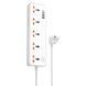 Сетевой удлинитель HOCO AC14A Rico 5-position socket(PD30W/1C3A) White 656-03190 фото 1