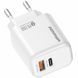 Сетевое зарядное устройство Amaya E43D PD20W (1USB-A/1C) white 656-08059 фото 1