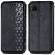 Шкіряний чохол-книжка GETMAN Cubic для Xiaomi Redmi 9C Чорний 555-01963 фото 4