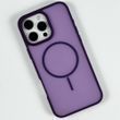 Силіконовий чохол Matte Color Case With Magnetic Thin Circle для iPhone 14 Purple 214-03044 фото