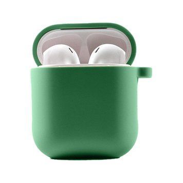 Силиконовый футляр с микрофиброй для наушников Airpods 1/2 Spearmint 203-00211 фото