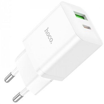 Мережевий зарядний пристрій Hoco N28 PD20W QC3.0 20W Білий 209-00269 фото