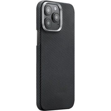 Чехол PC Carbon Protection Slim with MagSafe для Apple iPhone 14 Pro Max (6.7") Black 214-04769 фото