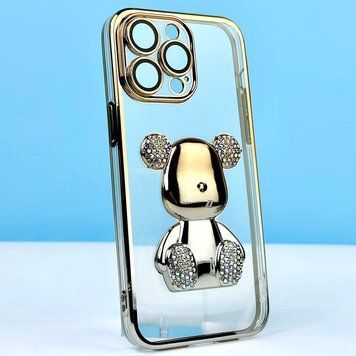 Чехол Bear Gradient Diamond для iPhone 15 Pro Gold 208-04615 фото
