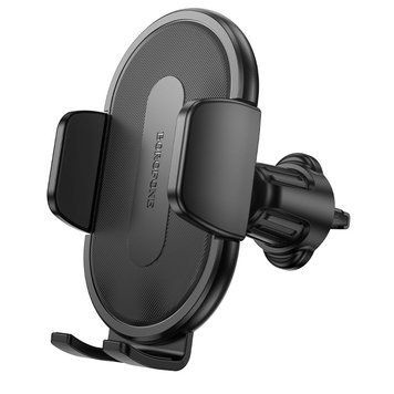 Автотримач для телефона BOROFONE BH133 Rio push-type car holder (air outlet) Black 6941991120664 фото