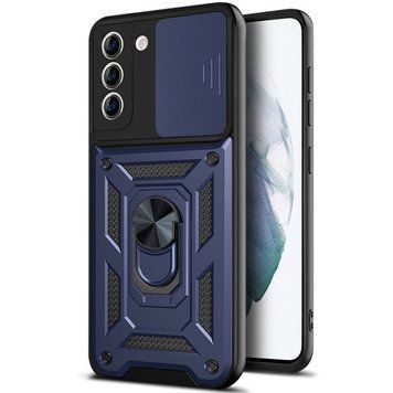Ударостійкий чохол Camshield Serge Ring для Samsung Galaxy S21 FE Blue 777-04461 фото