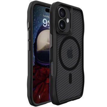 Чохол TPU Space Octagon with MagSafe для Apple iPhone 17 (6.3") Carbon Black 777-09043 фото