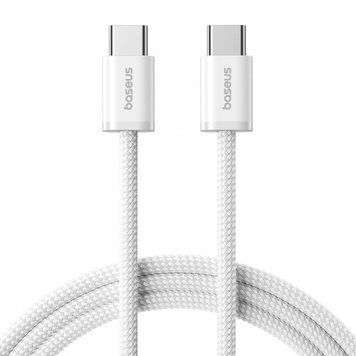 Кабель Baseus Dynamic 4 Fast Charging Type-C to Type-C 100W (2m) White P10381400211-01 фото