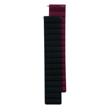 Ремінець для часов Silicone Link Magnetic 20mm Black/Bordo 212-02660 фото