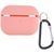 Силиконовый футляр с микрофиброй для наушников Airpods 4 Pink 203-00366 фото