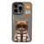 Чохол TPU+PC Nimmy 3D with Metal Buttons для iPhone 15 Cat Grey 656-02528 фото