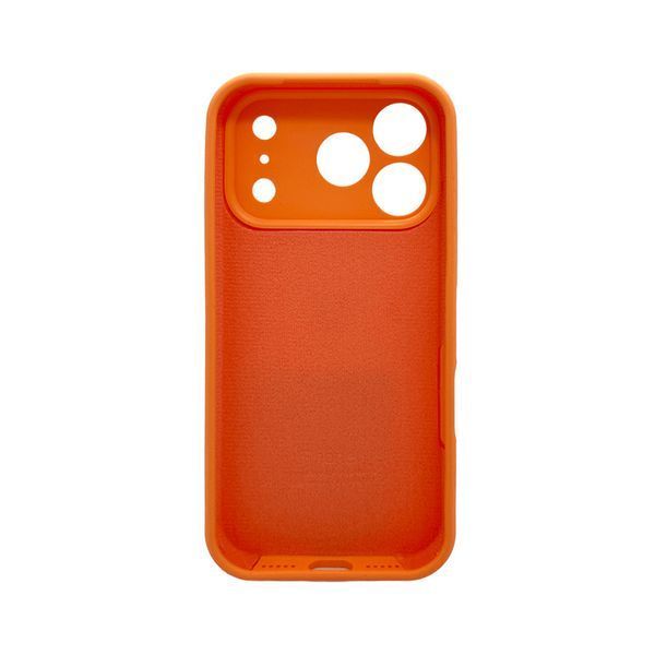Силиконовый чехол с закрытой камерой для iPhone 17 Pro Papaya 666-04264 фото