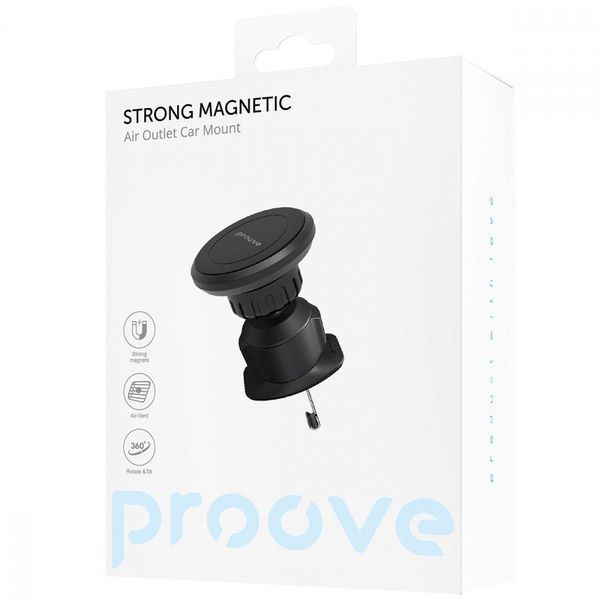 Автоутримувач Proove Strong Magnetic Air Outlet Car Mount black 656-02639 фото