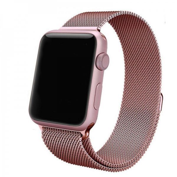 Ремінець Milanese Loop Design для Apple Watch 38/40/41/42mm(ser.10) Rose Gold 212-01170 фото